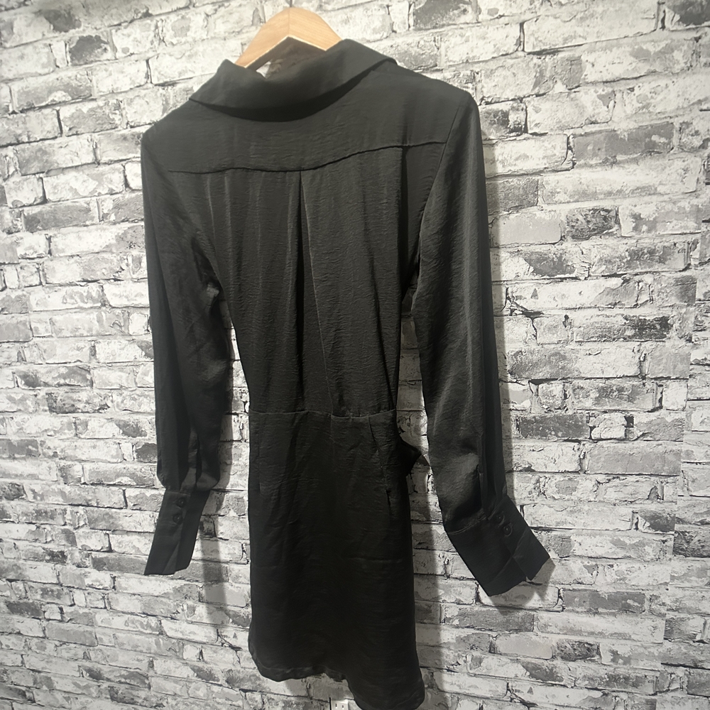 NWT Miou Muse Black Long Sleeve Dress Size Medium - Picture 4 of 16